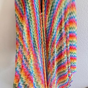 Rainbow shoulder wrap/cover up